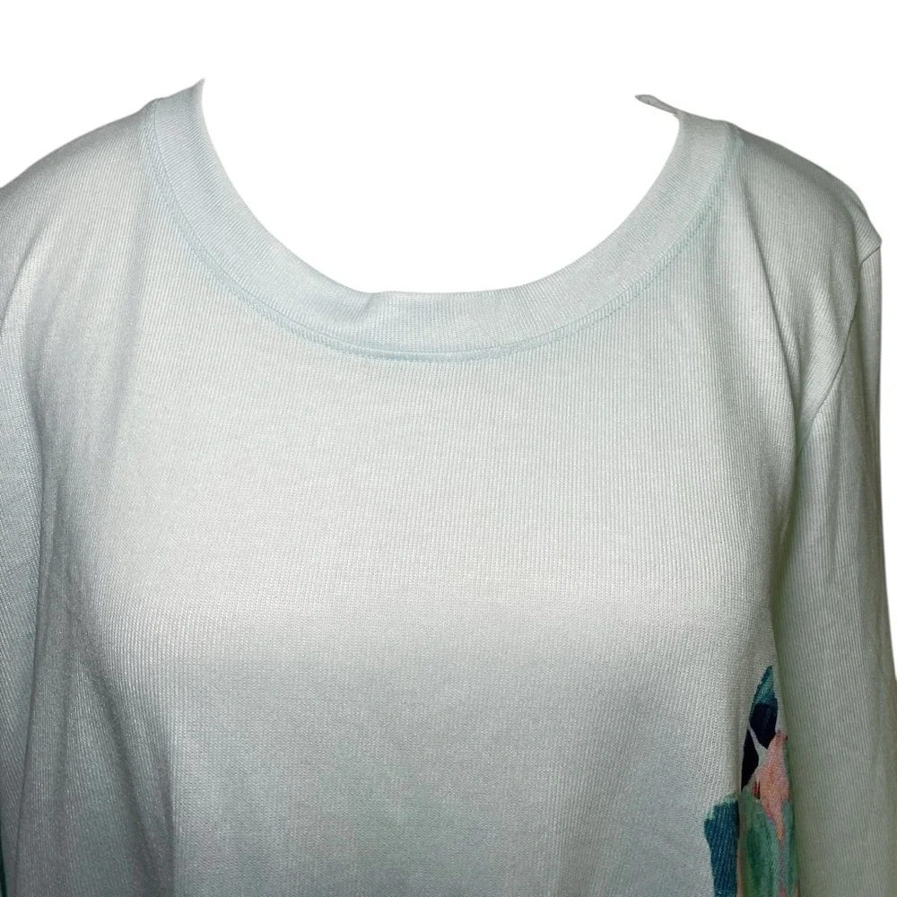 Soft Surroundings Pasaia Floral Long Sleeve Top - Picture 4 of 13